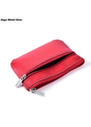 1pc Coin Pouch Wallet PU Leather Car Key Wallets Women Keys Organizer Key Holder Housekeeper Men Keychain Zipper Key Pouch Bag