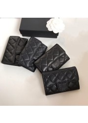 Wallets for Women Purse Small Size ID Card Holder Wallet Id Badge Holder Wallets for Women Luxury Genuine Leather Wallet