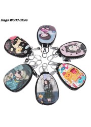 Fashion 1PC Women Key Bag Cartoon Girl Students Leather Key Wallets Key Case Car Key Chains Cover New Lovely Key Holder