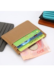 PU thin card holder multi-purpose female student card holder bank card holder credit card holder portable holder