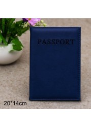 New Fashion PU Women's Passport Holder Couple Models Girls Passport Cover Unisex Card Case Man Card Holder