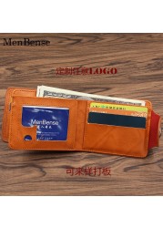 New Men's Wallet Hasp Money Bag Driving License Multifunctional Card Bag Business Small Wallet Zipper Wall Carteira Coin Bag