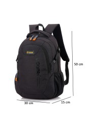 2021 New Fashion Men's Backpack Male Bag Polyester Laptop Backpack Computer Bags High School Student College Students Male Bag