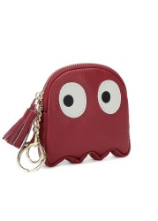 Creative Cartoon Coin Purse Mini Card Holder Female Ins Style Genuine Leather Wallet Clutch Bag Mini Key Holder for Girls Nice Gift