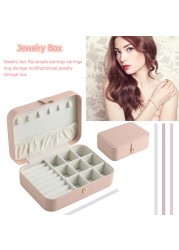 2021 Portable Jewelry Box Jewelry Organizer Display Jewelry Box Travel Boxes PU Leather Storage Box Jewel Holder Joyero