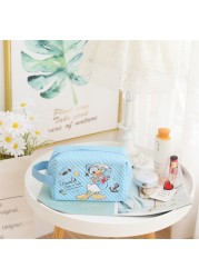 Disney cartoon large capacity women's cosmetic bag travel clutch multifunction large capacity durable PVC zipper storage bag