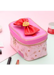 Japanese sailor moon make up bag leather cosmetic storage bag cute cartoon large capacity cosmetic bag