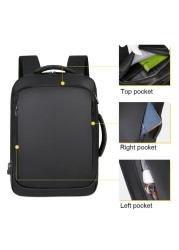 15.6 Inch Portable Backpack Mens Business Notebook Mochila Waterproof Backpack USB Charging Travel Bag Backpack 2020 Male Backpack