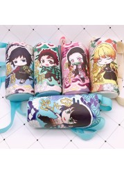 Devil Blade Cartoon Anime Peripheral PU Cup Cover Demon Slayer Kimetsu no Yaiba Kamado Nezuko Student Children Kids Kettle Bag