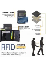 RFID Airtag Wallet Money Bag Mini Leather Card Holder Men Women Wallets Small Wallet Air Tags Pouch Bag for Apple AirTags Tracker