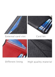 Rfid Genuine Leather Bank Credit Card Holder Protector Macsafe Card Wallet Card Holder Slim Case Wallet For Man Port Cart