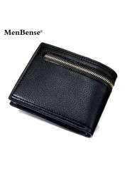 2022 Casual Men Wallets Short Card Holder Photo Holder Casual Style Male Wallets Luxury Men Purses PU Leather Wallet for Men