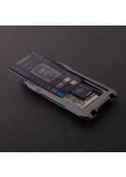 2021 New RFID Metal Card Holder Wallet Men Business Badge Credit Card Holder Mini Pilot Small Card Holder Wallet Man Wallet