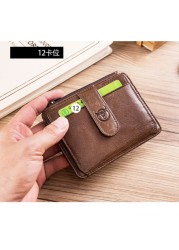 Solid Simple Men Women Wallets PU Leather Bag Zipper Clutch Coin Purse Phone Wristlet Portable Handbag for Parties Coin Purse