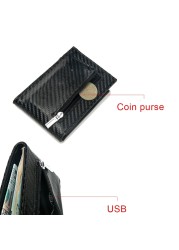 Smart Anti-lost Wallet Bluetooth-compatible Anti-lost Money Clip Security Man Thin Wallet Card Holder Free Embossing Gift