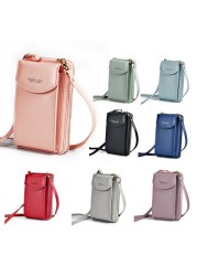 صغيرة Crossbody خلية صغيرة الهاتف المحمول فتاة بو الجلود حقيبة يد حقيبة كتف الحقيبة محفظة محفظة المرأة سستة رفرف حقيبة الهاتف