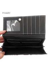 Long Leather Wallet, Faux Leather Wallet with Multi Card Holder, Anime Yuri on Ice Cos, Victor Nikiforov