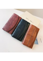 Women's Classic Trifold Wallet Long Wallet PU Leather Phone Bag With Latch Card Bag For Girls High Quality