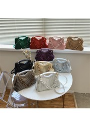 Top Brand Triangle Handbag Designer Pleated Shoulder Bag For Women Small Handbags High Quality Crossbody Bag Satchels Hobo Bags