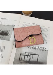 Small Wallets Fashion Brand Leather Wallet Women Ladies Card Bag For Women Clutch Women Female Purse Money Clip Purse Card Holder