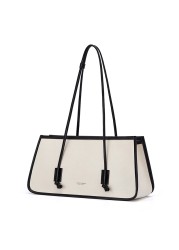 Elegant Trapezoid Shoulder Bag for Women 2022 Handbags Cream White Large Capacity Fashion Handbag Female Ladies Bags