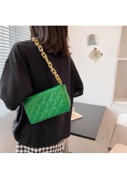 New Fashion Ladies Trend Shoulder Bags Rhombus Solid Color Design Women Crossbody Bags High Quality Pu Leather Handbags For Girl