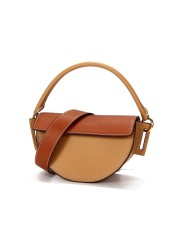 luxury designer patchwork saddle bag woman 2022 fashion crossbody bags for women genuine leather width strap shoulder bag bags