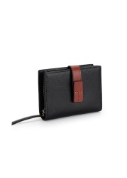 Genuine Leather Wallet For Women Large Capacity Genuine Leather Bifold Wallet Ladies Zipper Wallets Female Monederos Para Mujer