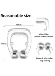 Snore Stopper Ring Magnetic Nose Clip Anti Snoring Nasal Dilator Easy Breath Improve Sleep Silent Aid Device Guard Health Care