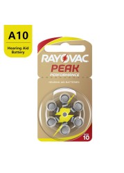 60pcs Rayovac Peak Hearing Aid Batteries 10 A10 ZA10 10A P10 PR70 High Performance Zinc Air Battery For Small Digital Hearing Aid