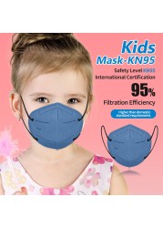 6-12 years old kids cubrebocas kn95 mascarillas ninos ffp2 mascarilla fpp2 homology ada infantil kn 95 security protection mask