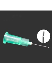 Needle Piercing Syringe Transparent Injection Glue Clear Tip Cover For Pharmaceutical Syringe Needle 32g 4mm