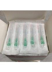 32g 34g Needle Puncture Syringe Transparent Injection Glue Clear Tip Cover for Pharmaceutical Syringe Needle 32g*4mm 13mm 20pcs