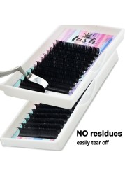 High Quality C/D Curl Faux Mink Softness False Mink Volume Lashes Flat Matte Individual Eyelashes Lash Salon and Make up