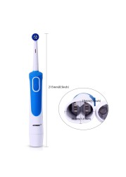 AZDENT AZ-2 Pro Electric Toothbrush Advanced Rotary Oral Hygiene With 4 Replacement Heads Gift