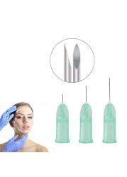 10pcs/bag blunt hypodermic needle micro needle painless beauty ultrafine injection mesotherapy needle sterile syringe korean