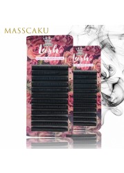 MASSCAKU Makeup Lashes Easy Apply Eye Lashes Extension Professional Eye Lashes Builder 0.05/0.07/0.10 Faux Mink