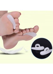 2pcs/pair Unisex Hammer Toe Pads Silicone Protector Spacer Gel Support Pads Temporary Corrector Straightener Bunion Guard