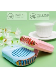 USB Air Conditioning Blower Handheld Nail Eyelash Blow Dryer Fan Rechargeable Dryer Mini Portable Eyelashes Dryer