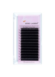 Sung Lashes C D Curl 8-15mm Time Saving Fans Pre-made 3D Lash W Shape Eyelash Extension for Professional and Matte Soft Natur