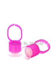 50pcs/100pcs Disposable Tattoo Ink Ring Cup Sponge Pigment Holder Black Pink Sponge Ring Cup for Pen Disposable Microblading 18U