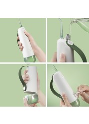 Oclean W10 Water Flosser Oral Irrigator Portable Dental Water Jet 4-Tip and 5-Mode Detachable WaterTank Waterproof Auto Timer