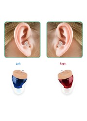 Rechargeable Invisible Hearing Aid V30 Mini Wireless Speaker for Elderly Deaf Adults Ear Care Aids Support