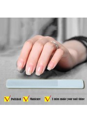 Professional nano glass nail file polishing files nails grinding machine manicure file transparent sanding polishing files