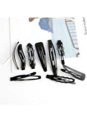 Black Sample 12pcs/set Metal Hair Barrettes Hairpins BB Headbands Hair Clip for Girls Womens Hairgrips Hair Styling Accessories