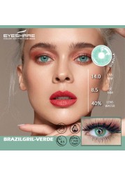 Eyeshire Colored Contact Lenses 1 Pair Natural Tinted Multicolor Beauty Pupil Yearly Contactlen For Eyes Cosmetics Makeup Contacts