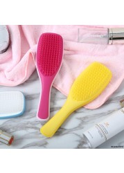 Detangling Hair Brush Detangler Brush Scalp Massager Straight Curly Wet Hair Styling Comb for Women Men no16 21 Dropshipping