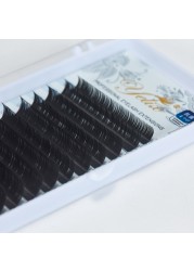 Yilix L Curl Lashes 8-15mm Mix Matte Silk Eyelashes Extension Supplies Individual Eyelashes Lash Eye Lashes Extension Wholesale