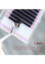 Song Lashes YY Shape Black Brown Blue Purple Eyelashes Extension Two Tip Lashes C/D/DD/LC/LD/M Curl High Quality Idividual