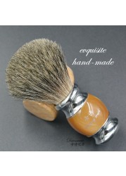 Men's Shaving Brush, New Pure High Quality Hair Resin Handle Wet Shaving Brush for Men